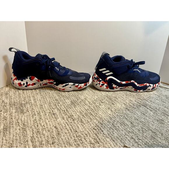 ADIDAS D.O.N. ISSUE #3 GCA LOW TRAINER BASKETBALLS MEN SHOES NAVY/RED SIZE 9 - Picture 5 of 7